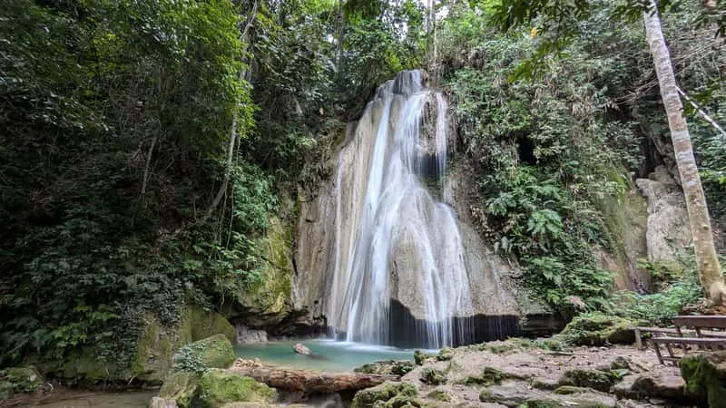 Nam Ou River cruise to a hidden waterfall on a day trip from Luang Prabang, Laos